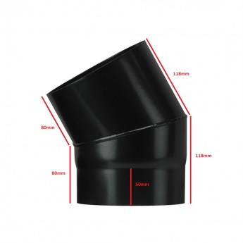 30 degree bend 5" (125mm) flue pipe